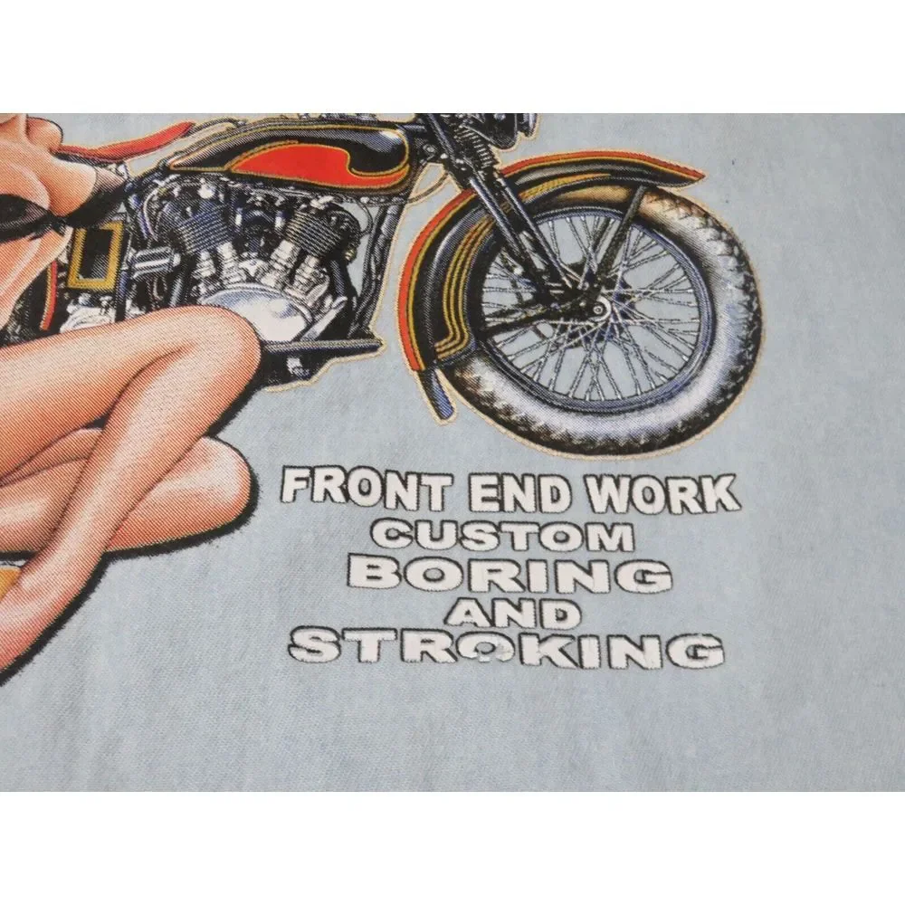 Sturgis Black Hills Biker Design Blue Denim Vest Size L Vintage‎ 2012 Front End